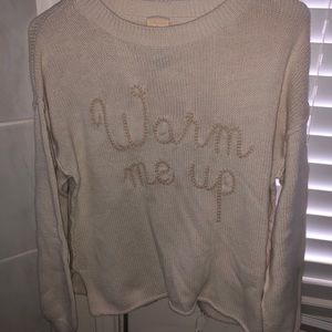 light cream sweater